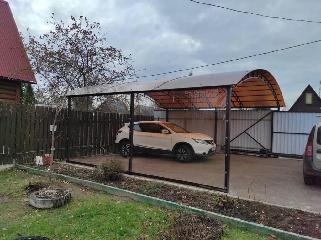 Прозрачные шторы ПВХ для навеса под автомобиль в Лесном Городке